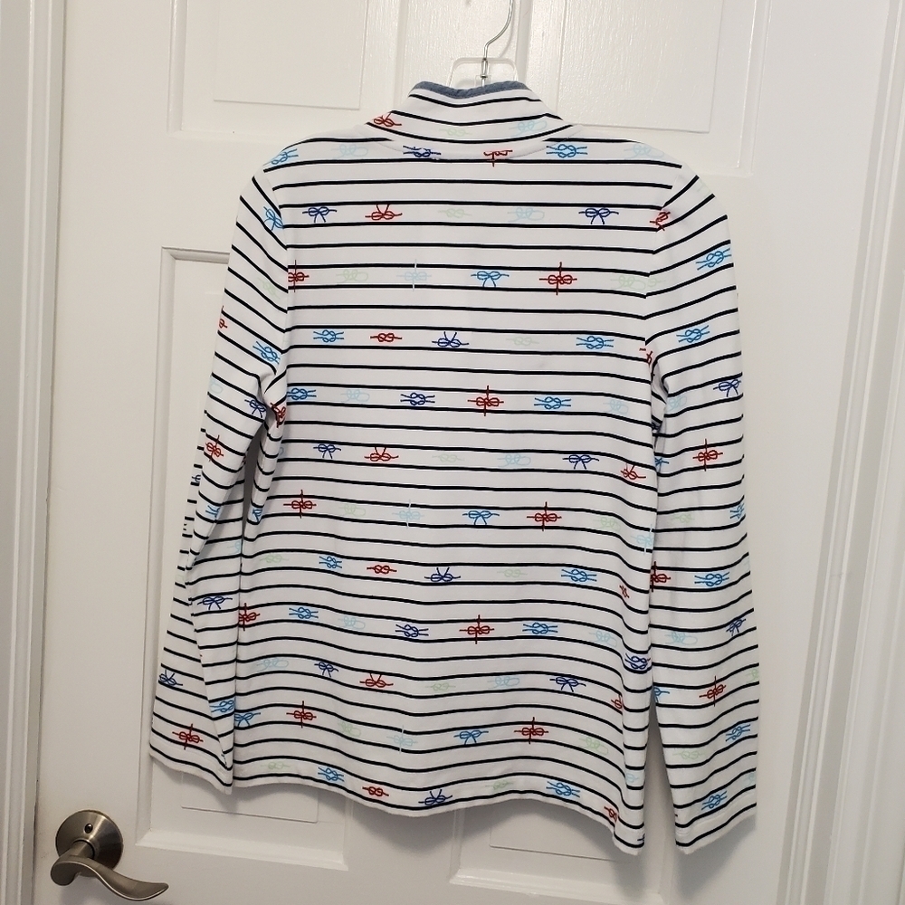 Talbots Hello Saturday Striped Pullover Size P, Nautical, Preppy - Picture 6 of 8